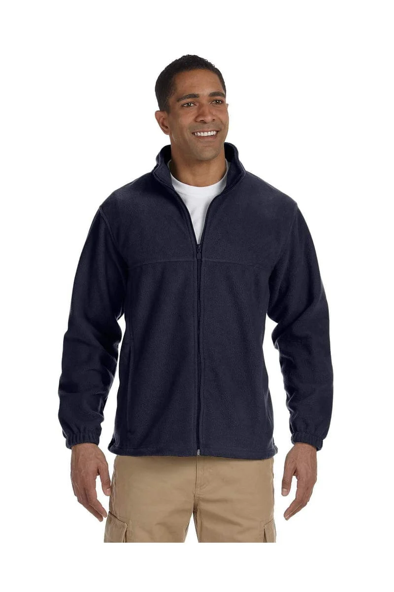 Harriton M990T Men's Tall 8 oz. Full-Zip Fleece - Image 3