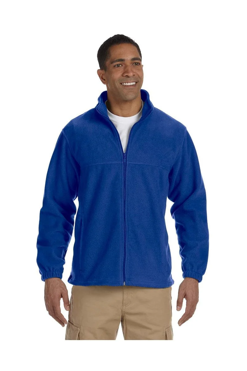 Harriton M990T Men's Tall 8 oz. Full-Zip Fleece - Image 4