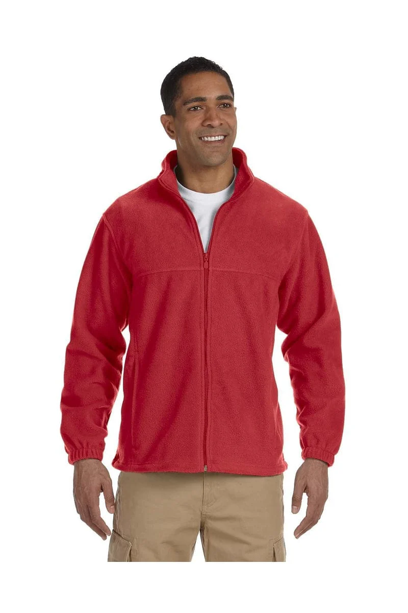 Harriton M990T Men's Tall 8 oz. Full-Zip Fleece - Image 5