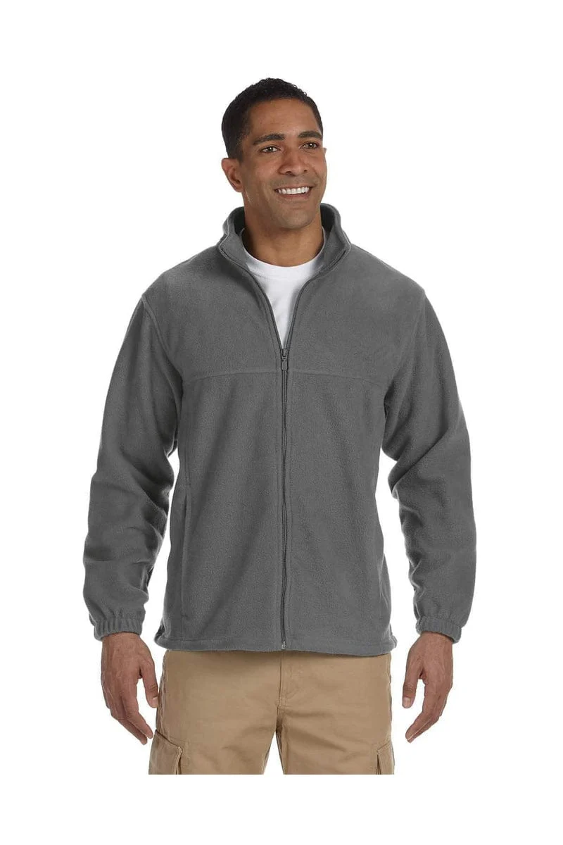 Harriton M990T Men's Tall 8 oz. Full-Zip Fleece - Image 6