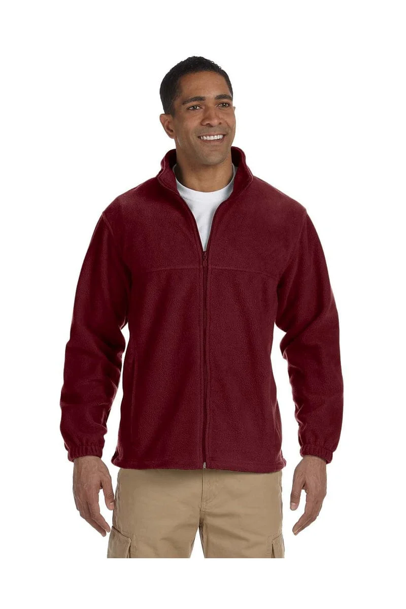 Harriton M990T Men's Tall 8 oz. Full-Zip Fleece - Image 8