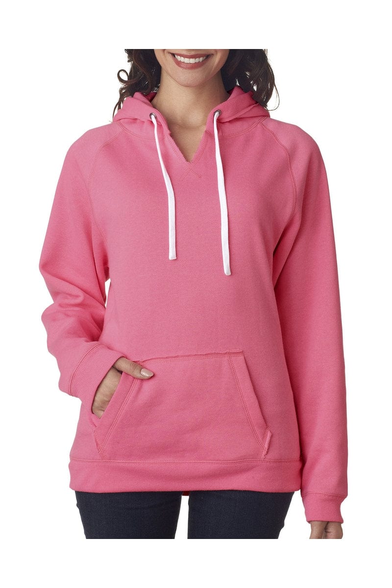 J America JA8836 Ladies' Sydney Brushed V-Neck Hood - Image 15