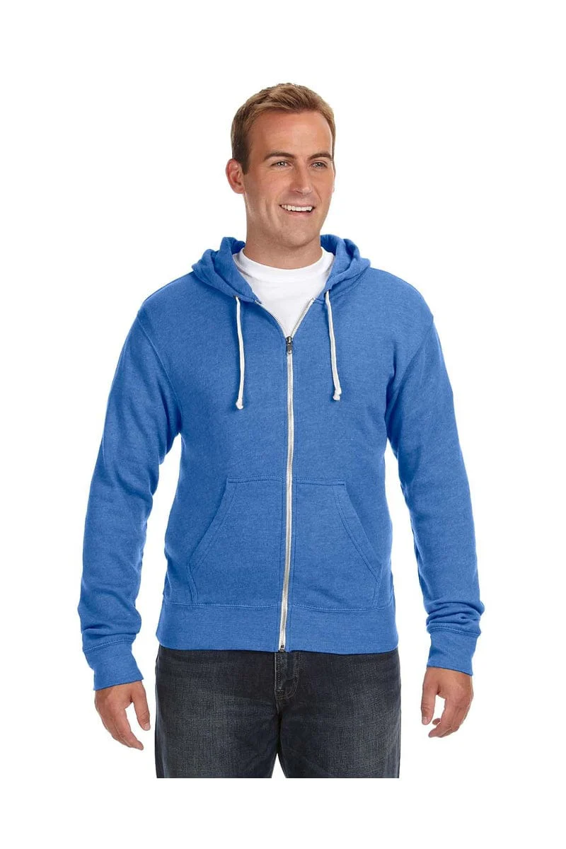 J America JA8872 Adult Triblend Full-Zip Fleece Hood - Image 10