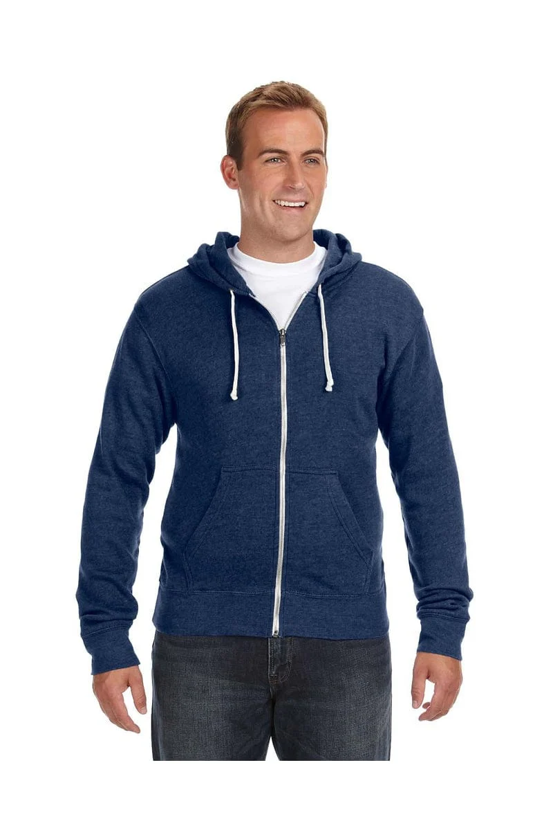 J America JA8872 Adult Triblend Full-Zip Fleece Hood - Image 11