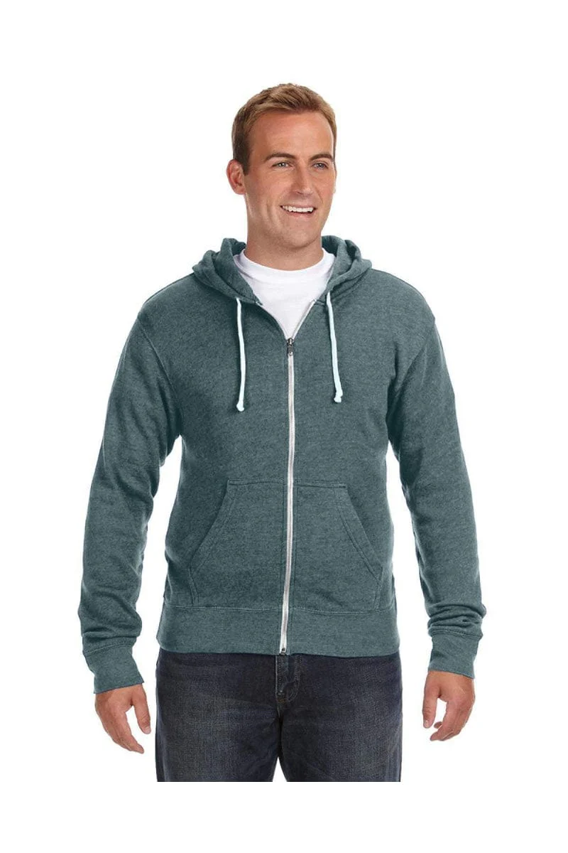 J America JA8872 Adult Triblend Full-Zip Fleece Hood - Image 5