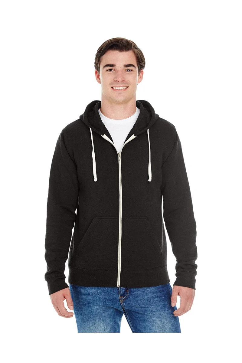 J America JA8872 Adult Triblend Full-Zip Fleece Hood - Image 8