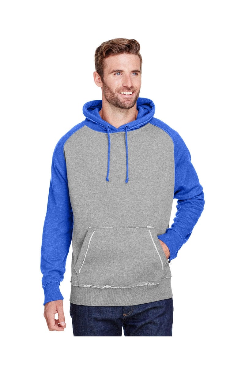 J America JA8885 Adult Vintage Heather Pullover Hood - Image 18