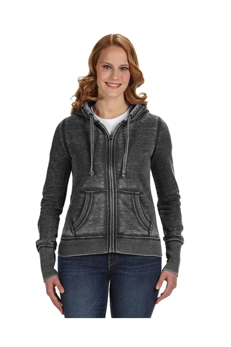 J America JA8913 Ladies' Zen Full-Zip Fleece Hood - Image 11