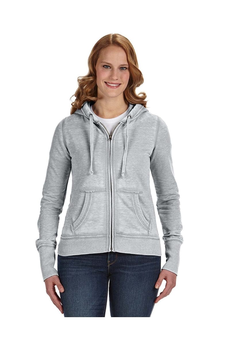 J America JA8913 Ladies' Zen Full-Zip Fleece Hood - Image 7