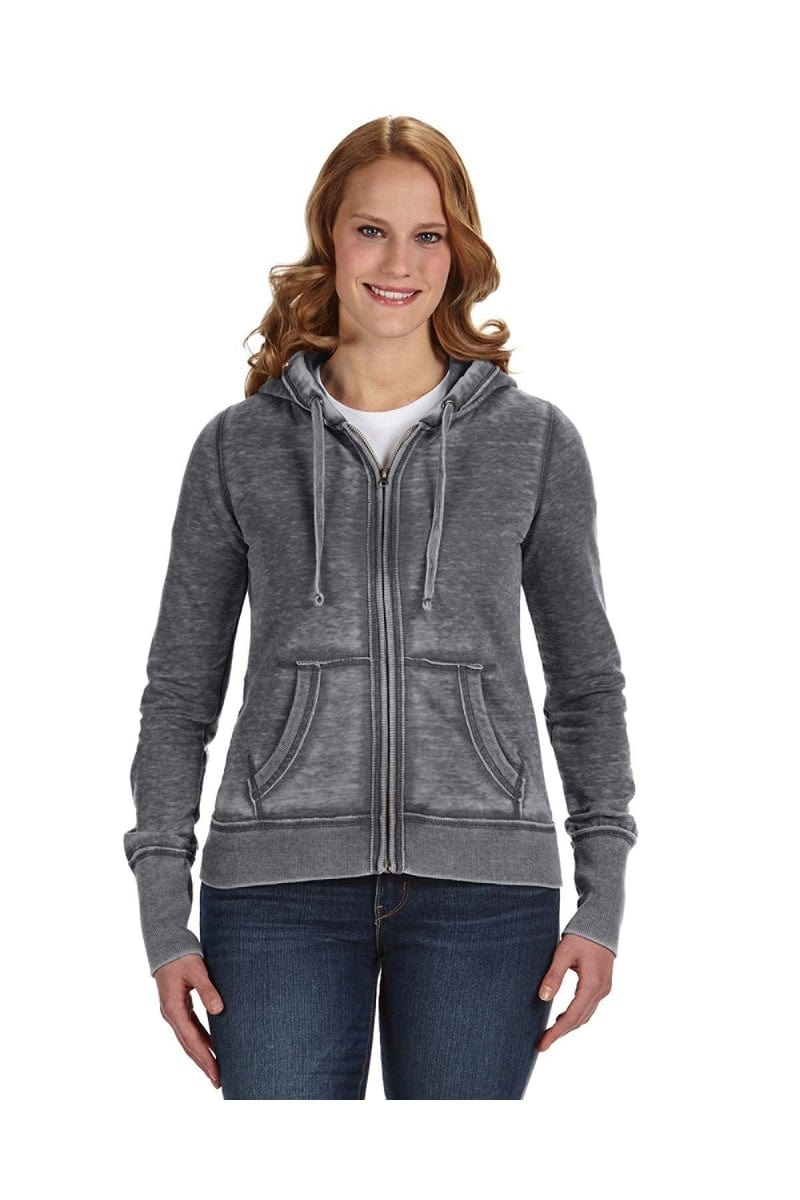 J America JA8913 Ladies' Zen Full-Zip Fleece Hood - Image 8