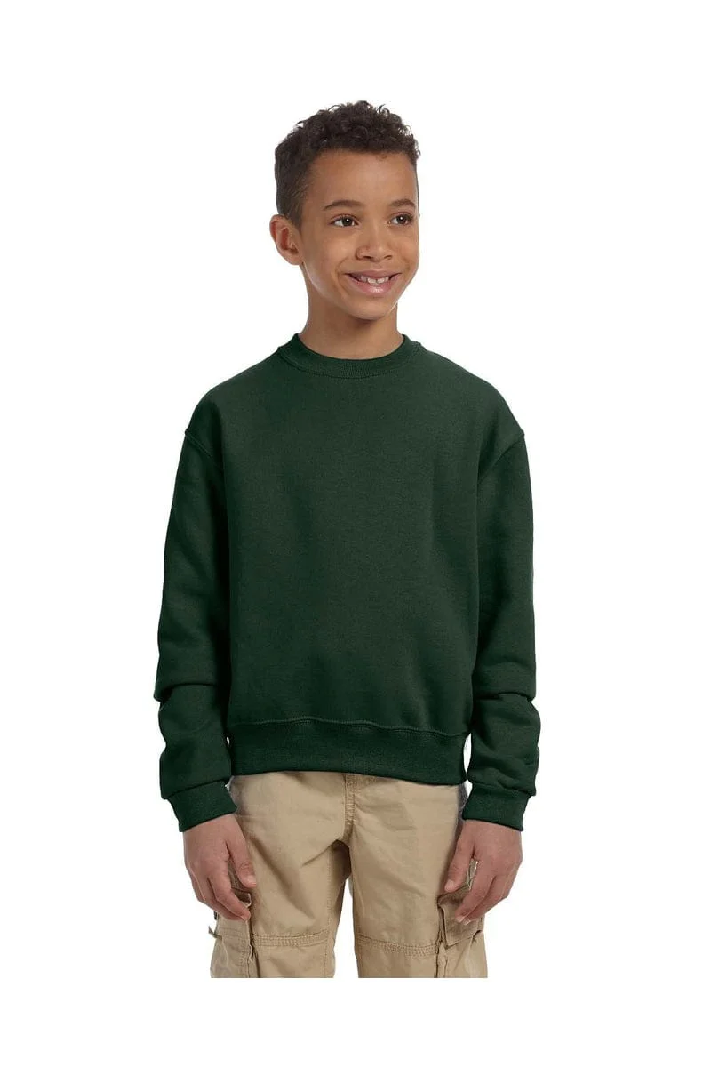 Jerzees 562B Youth 8 oz. NuBlend(r) Fleece Crew - Image 7