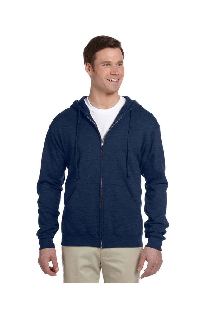 Jerzees 993 Adult 8 oz. NuBlend(r) Fleece Full-Zip Hood, Basic Colors - Image 5