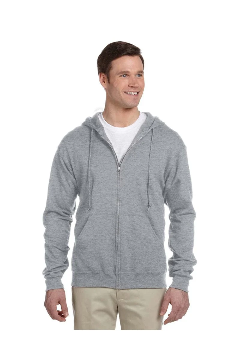 Jerzees 993 Adult 8 oz. NuBlend(r) Fleece Full-Zip Hood, Basic Colors - Image 6