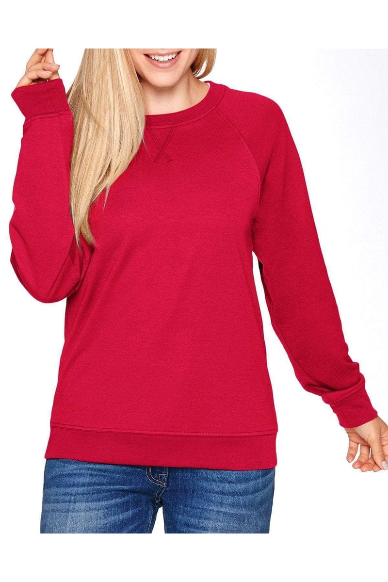 Next Level N9000 Unisex French Terry Raglan Crew - Image 6