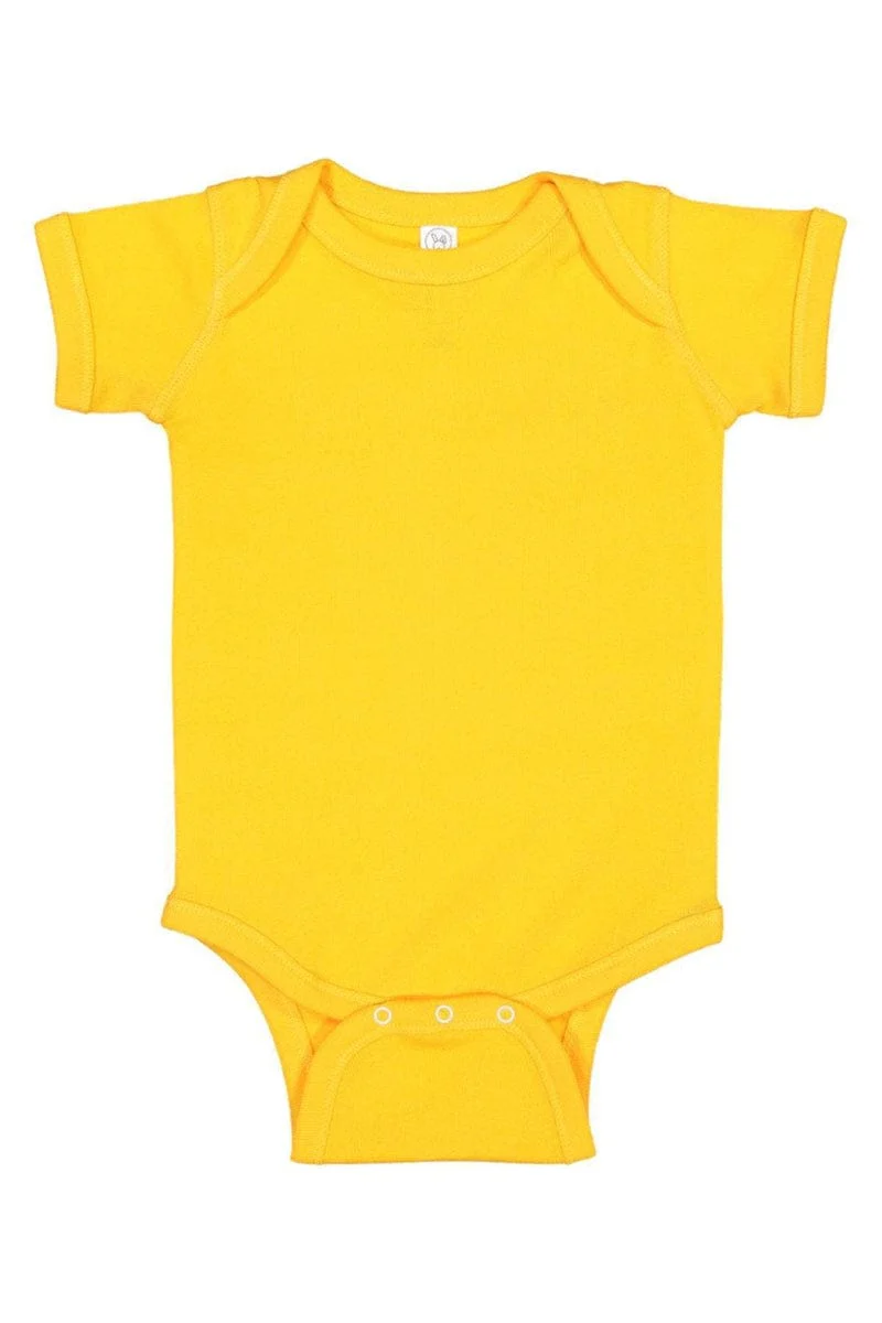 Rabbit Skins 4400 Infant Baby Rib Bodysuit, Basic Colors - Image 8