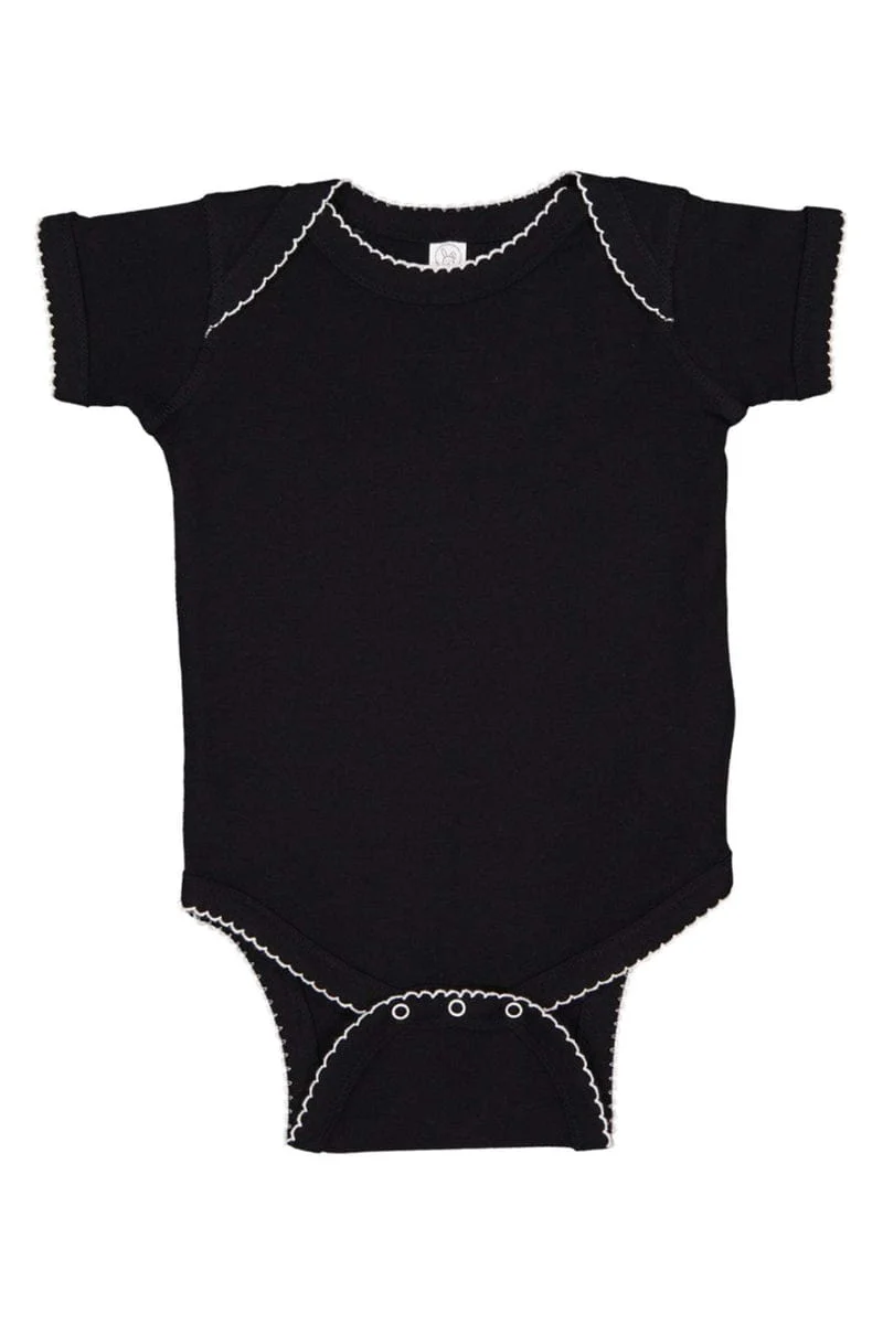 Rabbit Skins 4400 Infant Baby Rib Bodysuit, Traditional Colors - Image 3