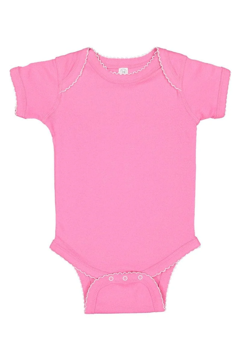 Rabbit Skins 4400 Infant Baby Rib Bodysuit, Traditional Colors - Image 6