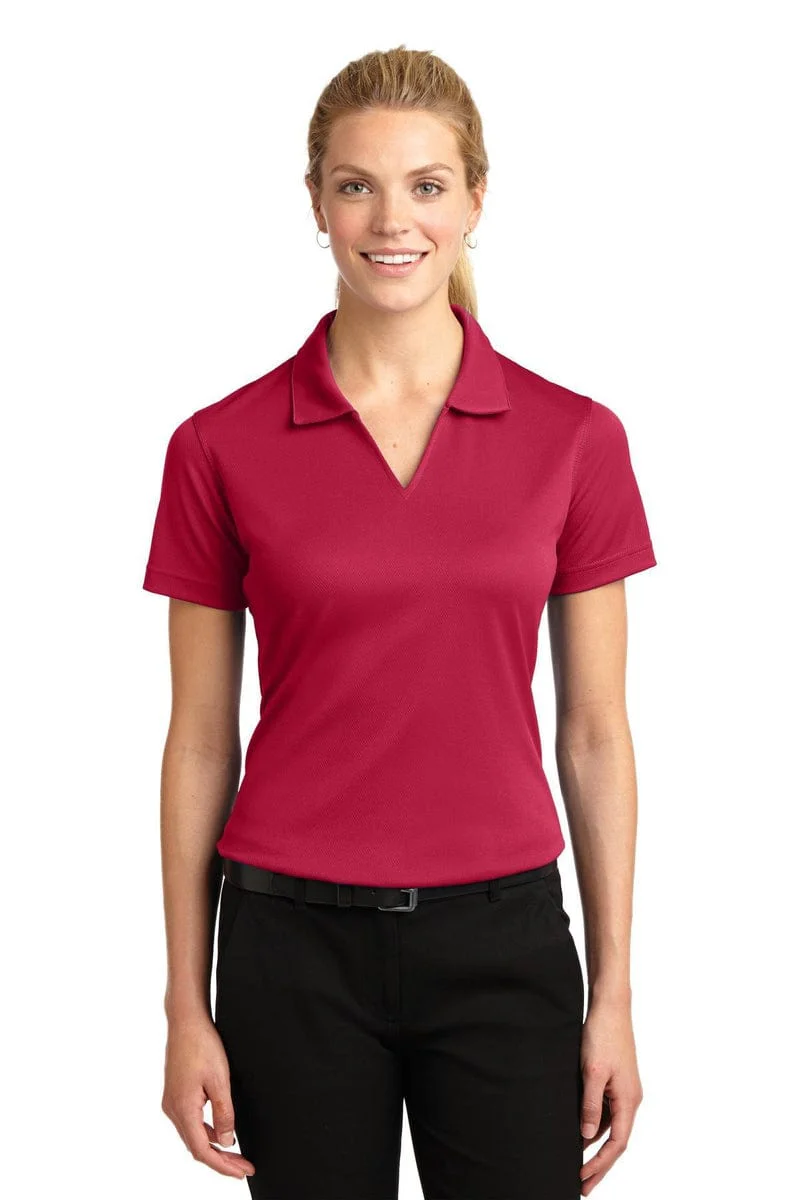 Sport-Tek Ladies Dri-Mesh V-Neck Polo. L469, Basic Colors - Image 42