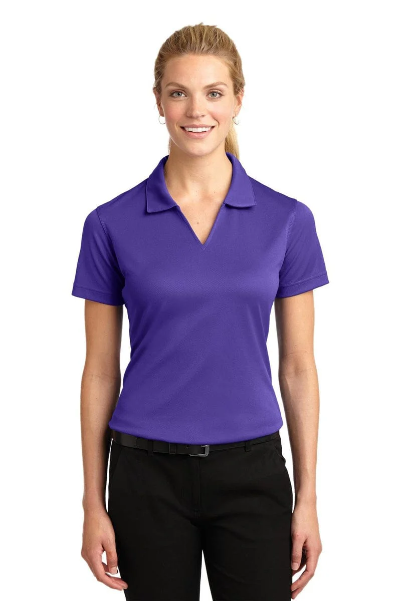 Sport-Tek Ladies Dri-Mesh V-Neck Polo. L469, Basic Colors - Image 67