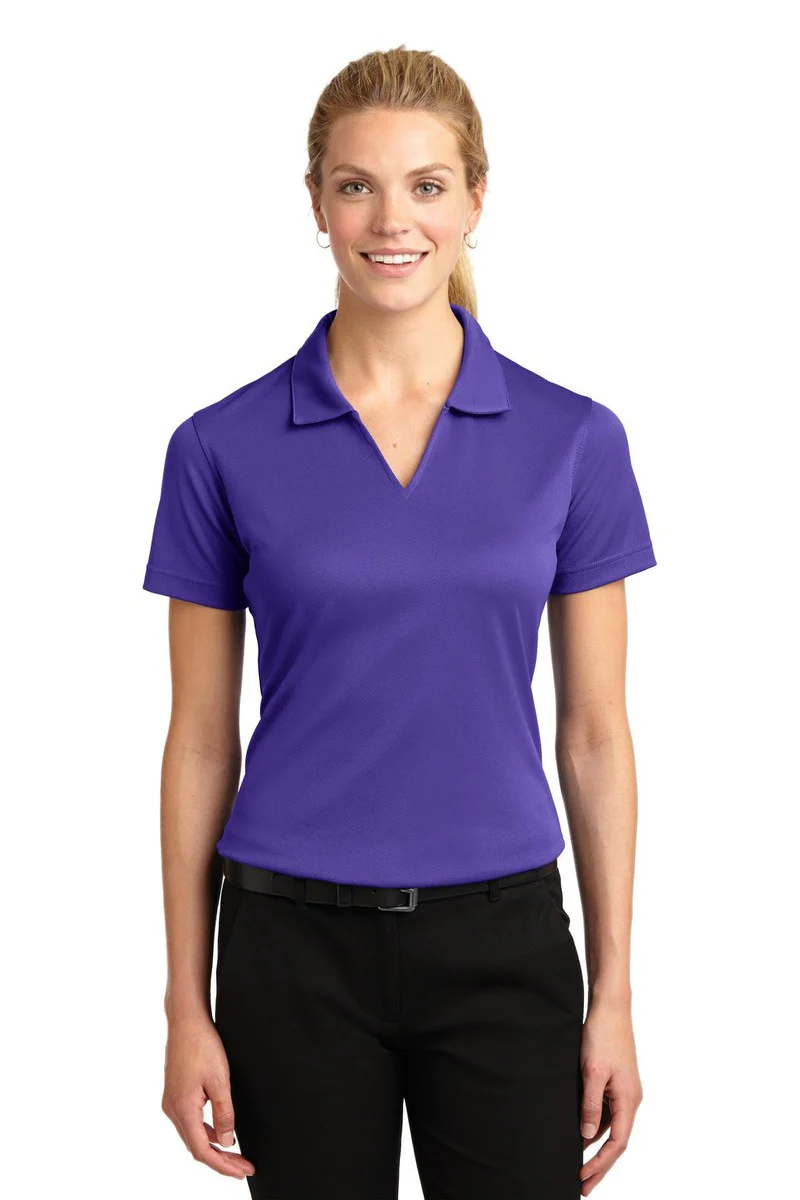 Sport-Tek Ladies Dri-Mesh V-Neck Polo. L469, Basic Colors - Image 86