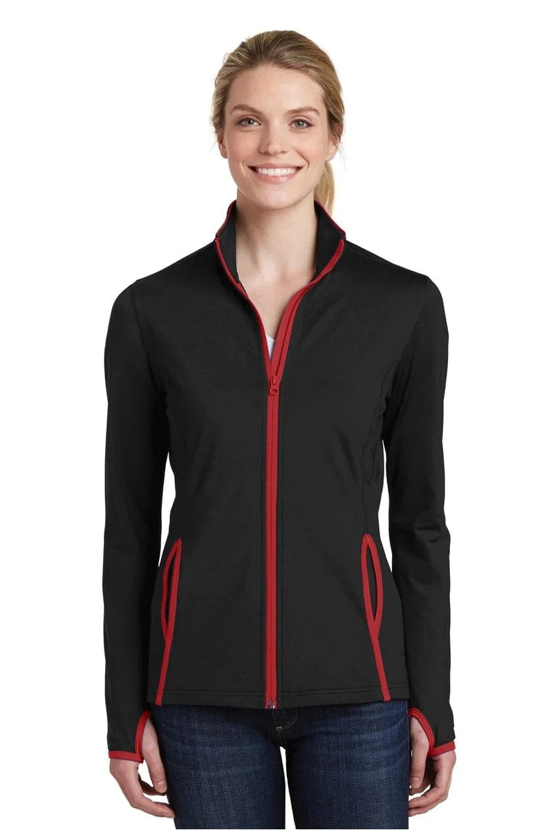 Sport-Tek LST853 Ladies Sport-Wick Stretch Contrast Full-Zip Jacket - Image 26