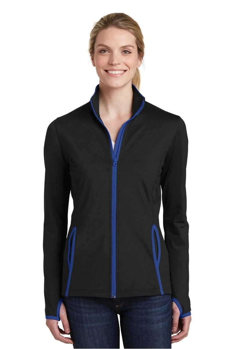 Sport-Tek LST853 Ladies Sport-Wick Stretch Contrast Full-Zip Jacket - Image 27