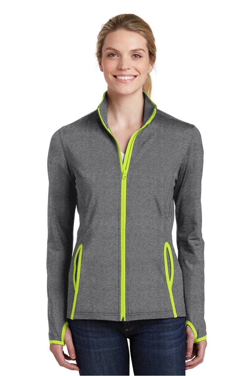 Sport-Tek LST853 Ladies Sport-Wick Stretch Contrast Full-Zip Jacket - Image 37