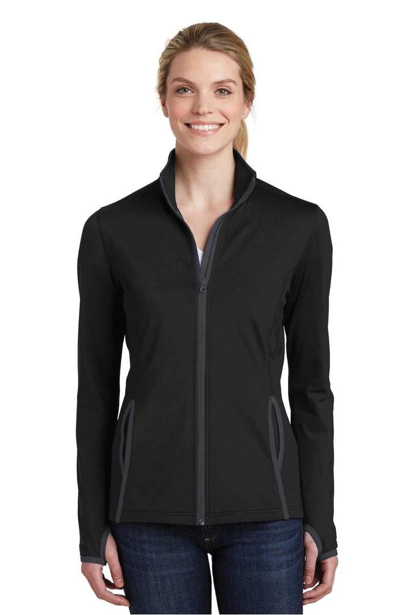 Sport-Tek LST853 Ladies Sport-Wick Stretch Contrast Full-Zip Jacket - Image 41