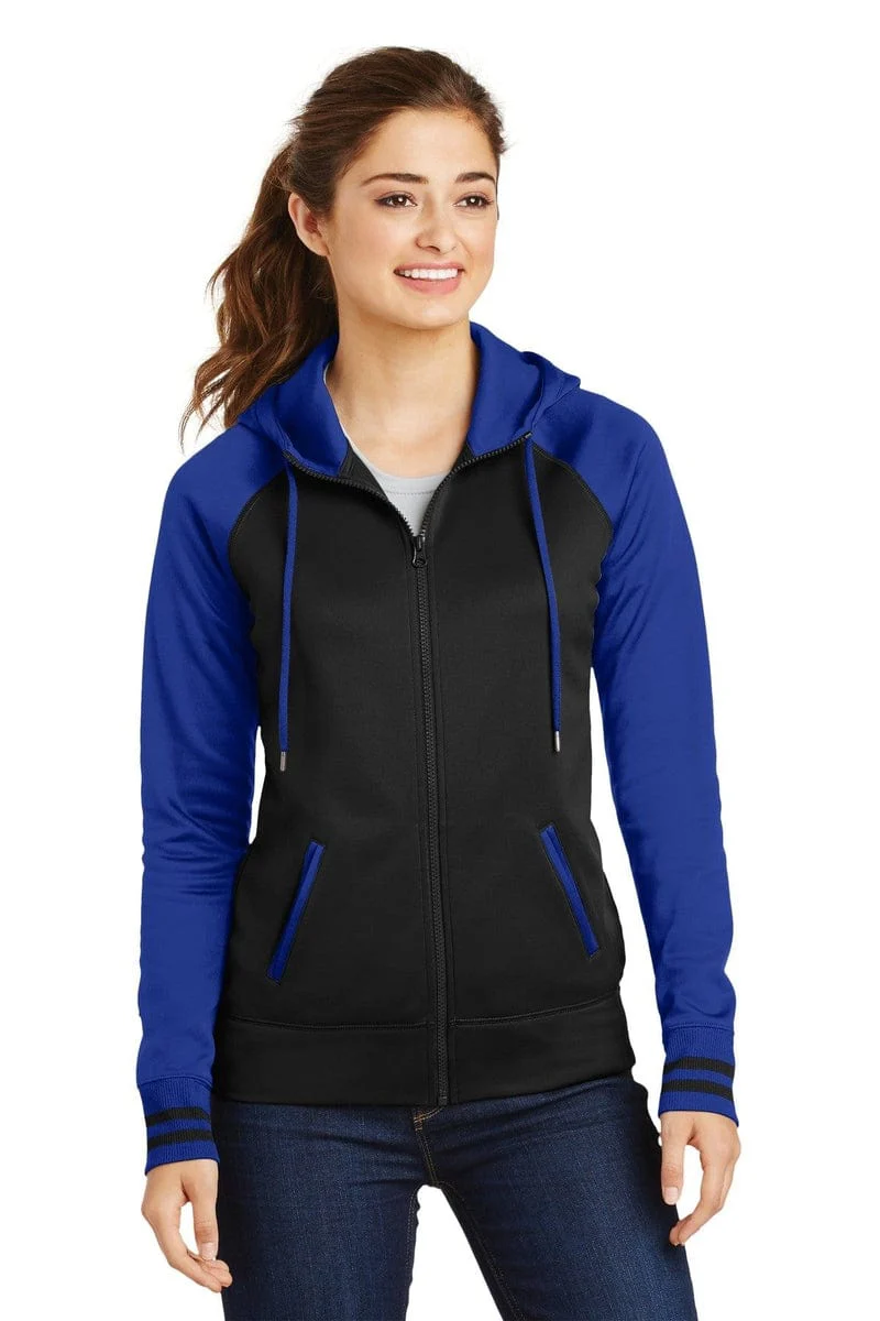 Sport-Tek LST236 Ladies Sport-Wick Varsity Fleece Full-Zip Hooded Jacket - Image 17