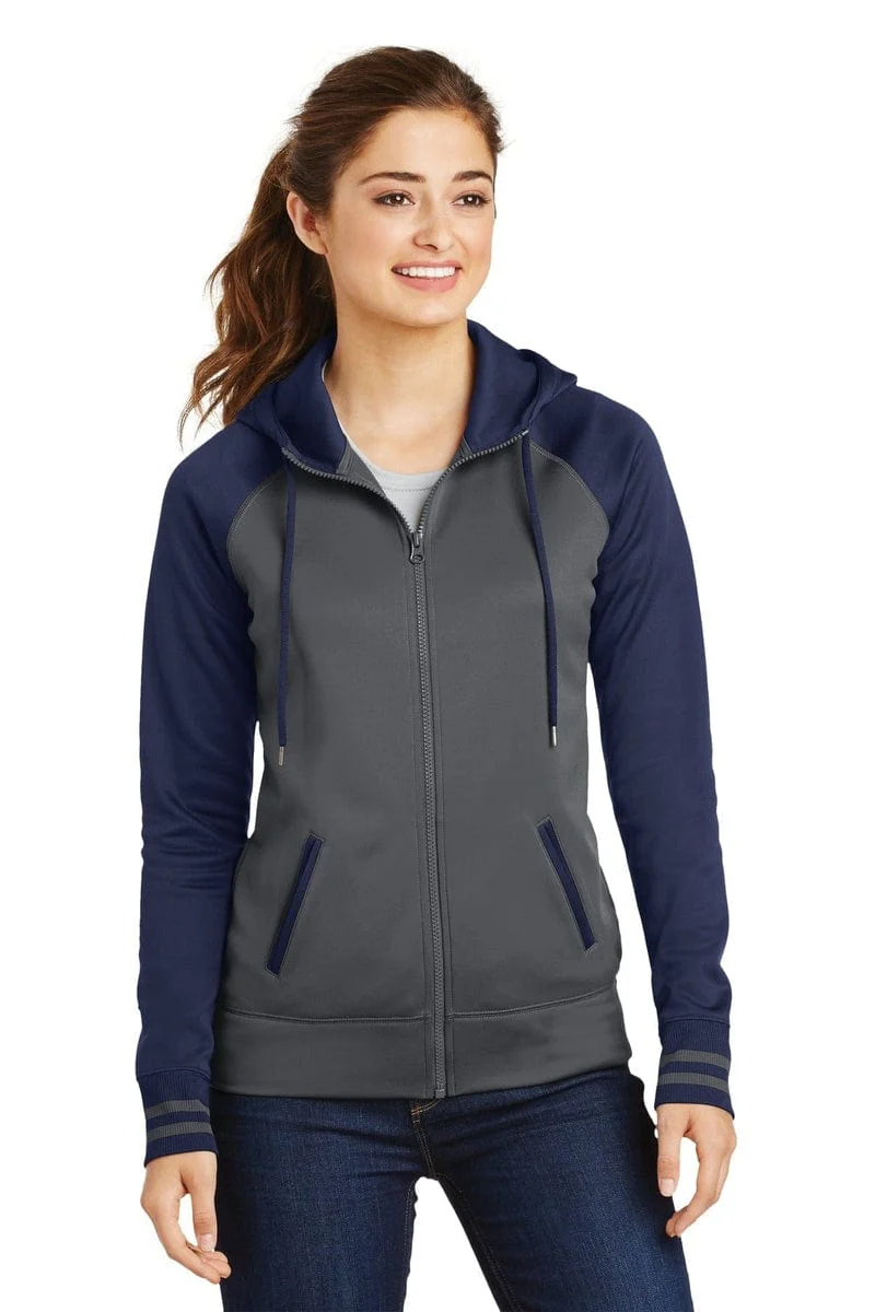 Sport-Tek LST236 Ladies Sport-Wick Varsity Fleece Full-Zip Hooded Jacket - Image 24