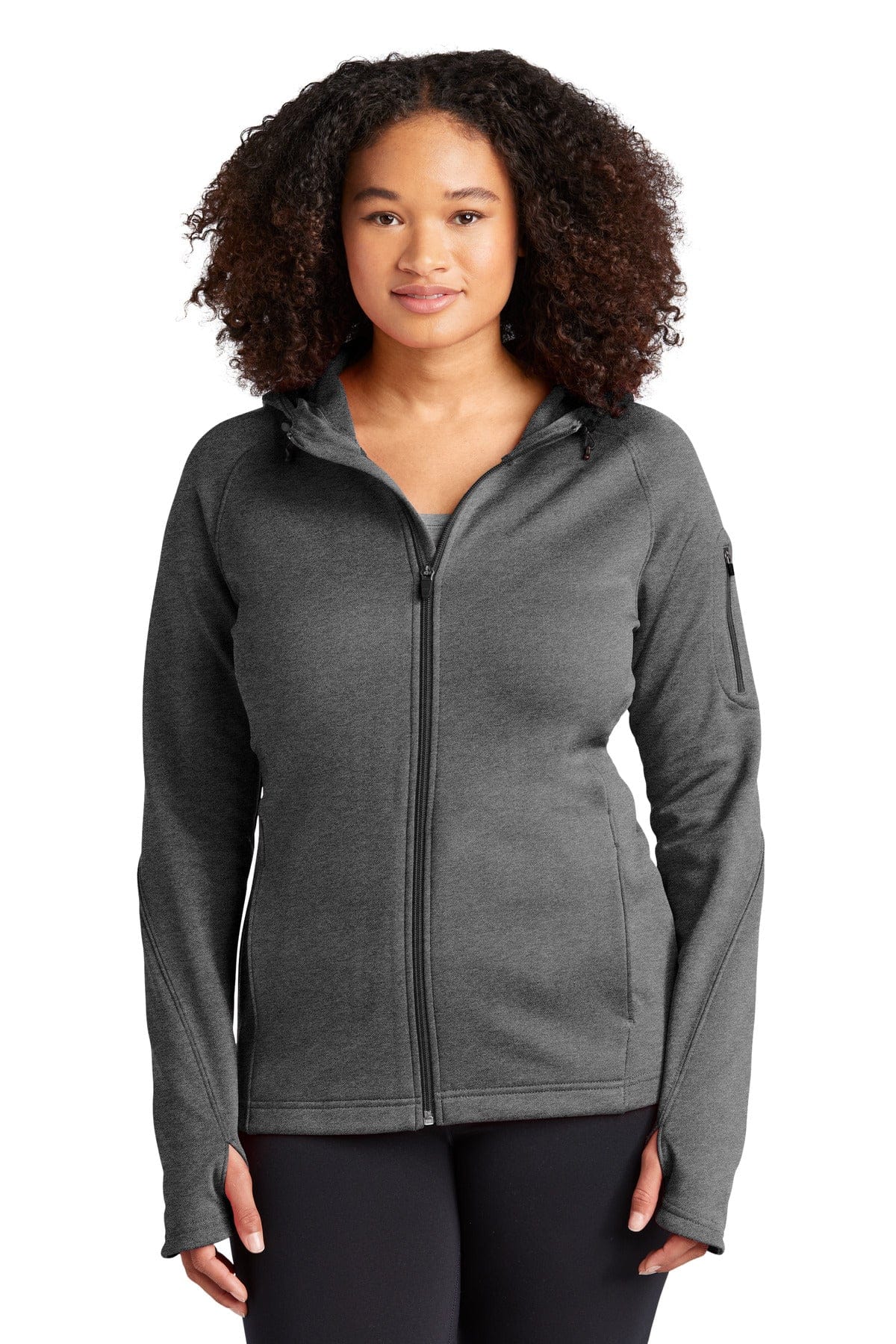 Sport-Tek L248 Ladies Tech Fleece Full-Zip Hooded Jacket. - Image 17