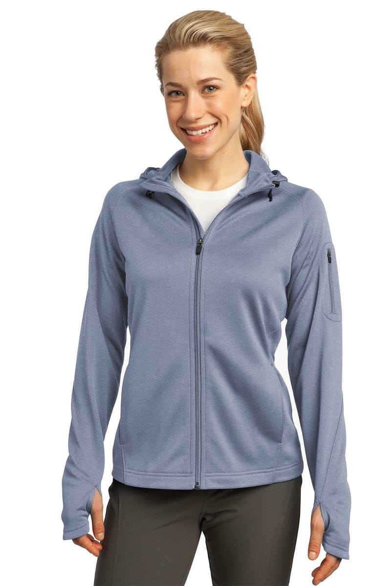 Sport-Tek L248 Ladies Tech Fleece Full-Zip Hooded Jacket. - Image 7