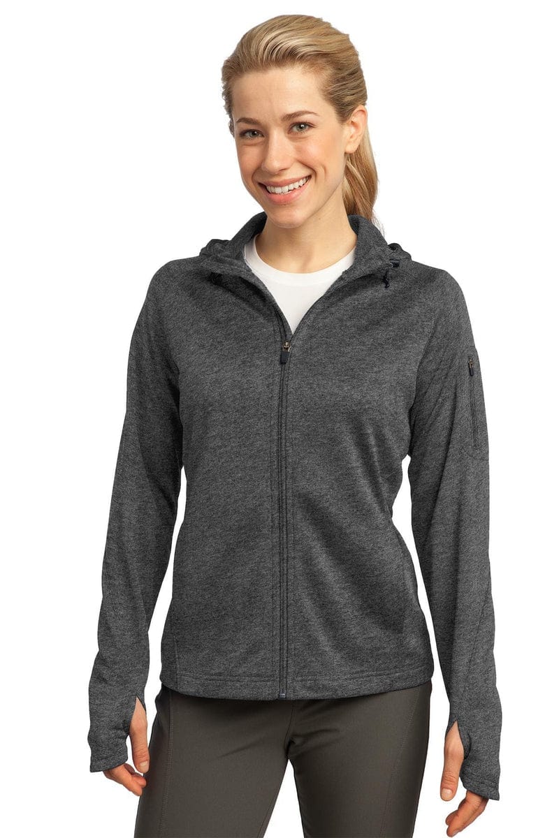 Sport-Tek L248 Ladies Tech Fleece Full-Zip Hooded Jacket. - Image 8