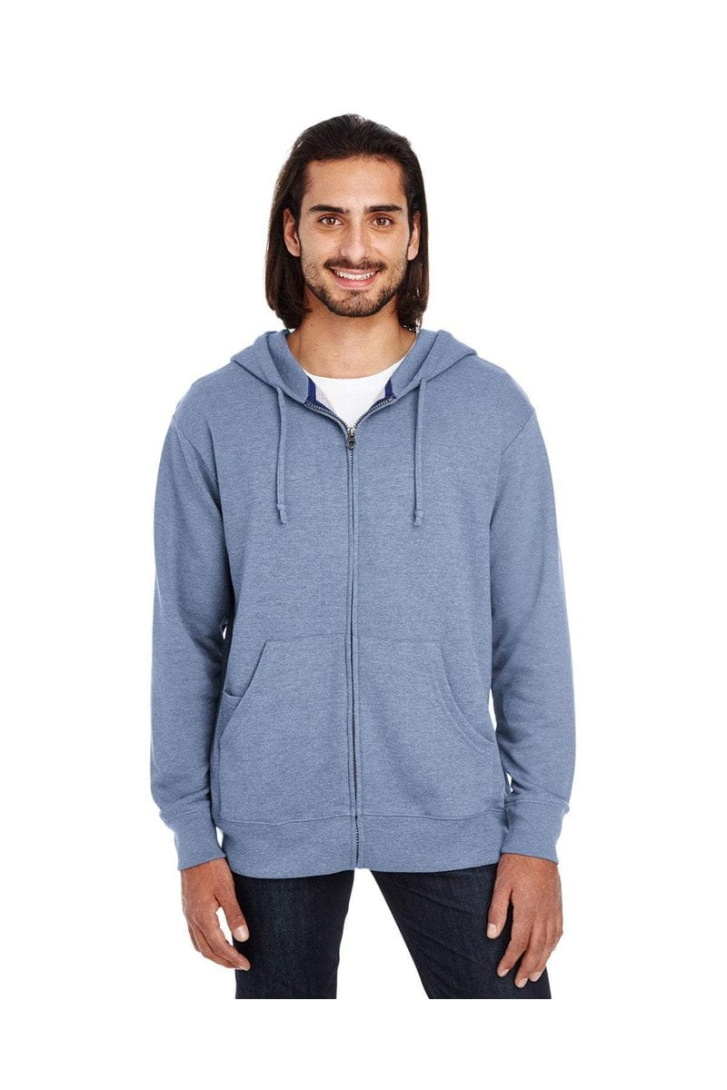 Threadfast Apparel 321Z Unisex Triblend French Terry Full-Zip - Image 3
