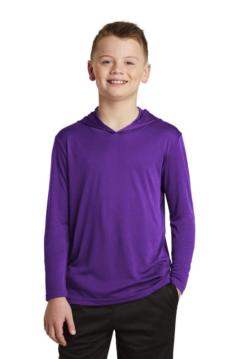 Sport-Tek YST358 Youth Hooded Shirt - Image 3